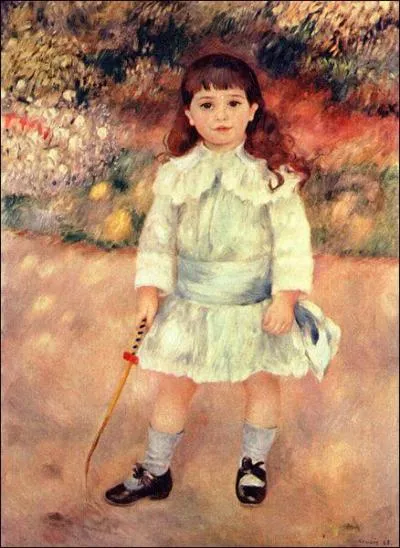 Qui a peint cette petite fille jouant ?
