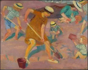 Qui a peint Jeux sur le sable ?