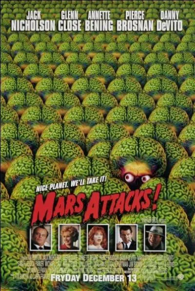 On appelle les Martiens,  les petits hommes verts . cette association, vert -extra terrestre a t largement utilis au cinma. Le film  Mars Attack  est de...
