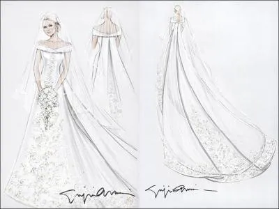 Qui a cr sa robe de marie ?