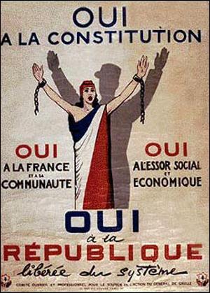 Quel est le nom du parti politique français constitué pour soutenir l'action du général de Gaulle lors de son retour au pouvoir en 1958 ?