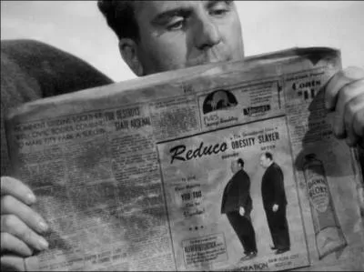 Quel est ce film datant de 1943, o Hitchcock fait un camo en photo ?