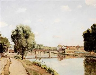 Qui a peint Le pont de chemin de fer  Pontoise ?