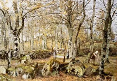 Qui a peint Paysage avec rocher  Montfoucault ?