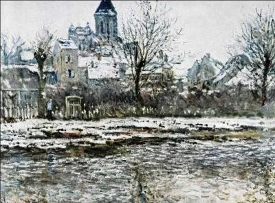 Qui a peint Effet de neige  Vetheuil ?