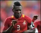 Cet international ghanen, meilleur buteur de son pays, a manqu un penalty lors des quarts de finale de la Coupe du monde 2010 :