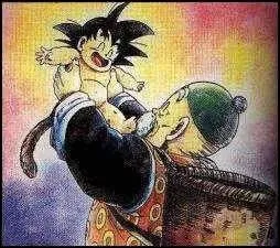 Comment s'appelle le grand-pre de Sangoku ?