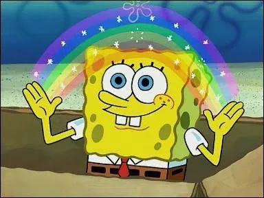 De quoi parle Bob en faisant cet arc-en-ciel avec ses mains ?