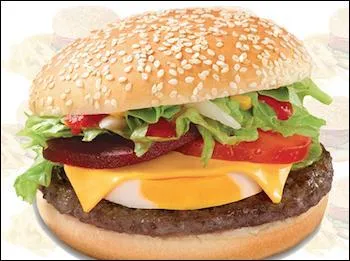 Admirez le  Kiwi Burger , une spcialit Mc Donald's que vous pouvez commander dans un pays situ aux antipodes. Lequel ?