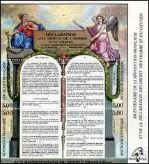 De mme, au mois d'aot 1789 la dclaration des droits de l'homme et du citoyen ft adopte, mais quel jour ?