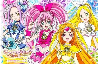 Comment s'appellent les 4 filles quand elles sont en  Pretty Cure  ?