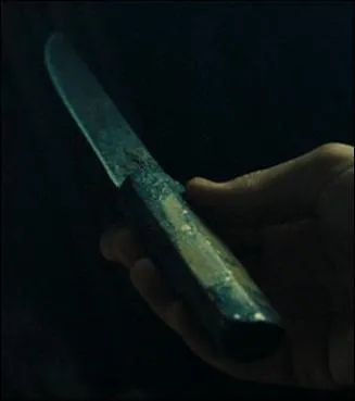 Dans quelles circonstances Bill Turner confie-t-il  son fils William Turner son couteau noir ?