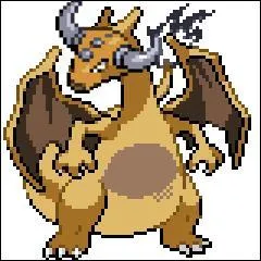Ceci est un mlange d'un dragon de type feu/vol et d'un autre Pokmon de type normal, qui, dans la ralit, ne supporte pas le rouge !