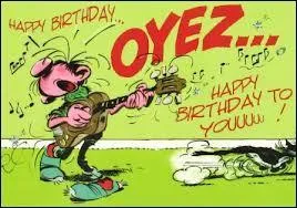 Nous entonnons ensemble la chanson traditionnelle " Joyeux anniversaire, acceptez de bon coeur mes voeux les plus sincères ... .