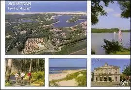 La commune de Soustons ( Landes ) est chef-lieu ...