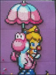 Qui est sur le Yoshi rose ?