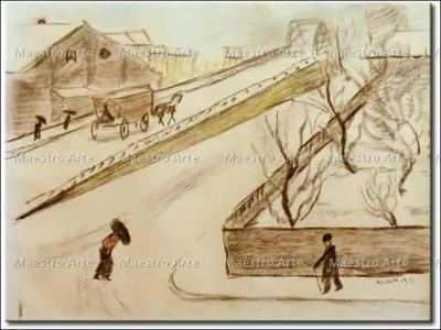 Qui a peint Coin de rue dans la neige ?