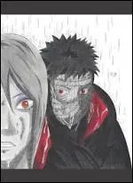 Lorsqu'elle se bat contre Tobi, pendant combien de temps le fait-elle, et combien de parchemins fait-elle exploser ?