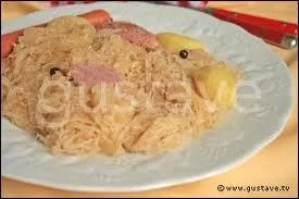 Quel plat d'Alsace que reconnat-on dans cette assiette ?