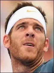 Juan-Martin Del Potro, 8me mondial et vainqueur  l'US Open en 2009 reprsente :