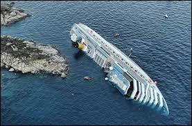 Comment s'appelle le paquebot qui s'est échoué au large des côtes italiennes le 13 janvier ?