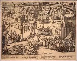 Le protestantisme entrane beaucoup de guerres comme  Haarlem, aux Pays-Bas, les troupes espagnoles massacrent les protestants. ( C'tait une ville  majorit protestante ) En quel anne cet vnement s'est-il produit ?