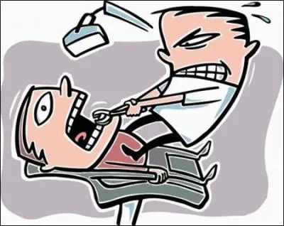 Autrefois, les dentistes uvraient sur les places publiques. Pour attirer les gens, ils assuraient que l'extraction de la dent tait sans douleur alors que les cris pousss par les patients prouvaient le contraire. Quel est ce proverbe ?