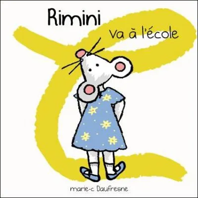 Quand Rimini va  l'cole, elle doit emporter une peluche.