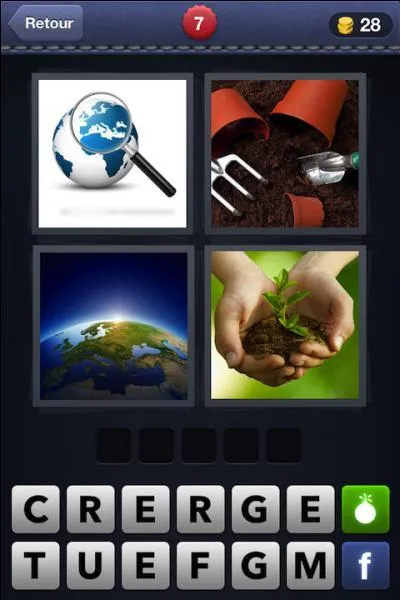 Nous vivons dedans, mais aussi c'est ce qui se trouve sous l'herbe :