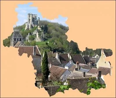 Le village de Lavardin se blotti au pied des ruines de son chteau, joliment accroch au coteau crayeux de la valle du Loir en ...