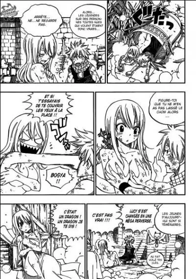 Pourquoi Lucy se retrouve-t-elle toute nue dans les bras de Natsu ?