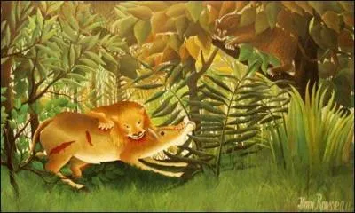 Qui a peint Le lion affam ?