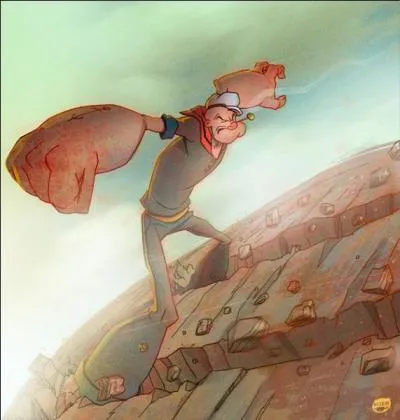 En 1930, nos arrières (arrières ? ) grands-parents pouvaient déjà lire les aventures de Popeye !