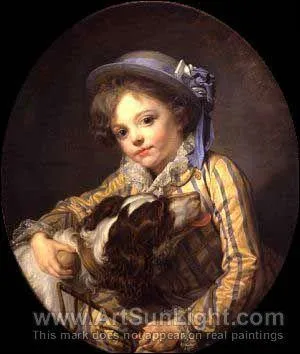 Qui a peint Garon avec un chien ?