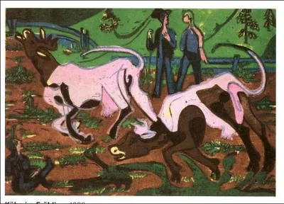 Qui a peint Vaches au printemps ?