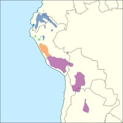 Quel mot provient du Quechua, langue parle en Amrique du Sud ?