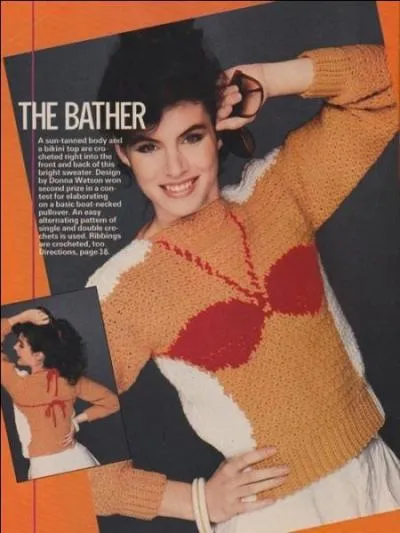 Voici un modle  faire soi-mme, qui est un affreux parmi les affreux. Il s'agit de confection en... ?