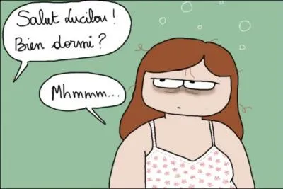 Mais vous vous levez du lit, allez en robe de chambre jusqu'à ------ , sortez trois biscottes et les beurrez de votre royal/e -------.