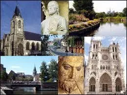 Nous allons ensuite  Amiens ( Somme ), o la ville est chef-lieu ...