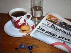 Hritage des Turcs, cette boisson grecque est trs forte et pleine de grains moulus. Elle est servie avec un verre d'eau glace. C'est le... (1 rponse)