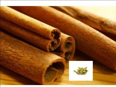 Le sbiten, boisson traditionnelle de l'hiver russe, est sans alcool lorsque les herbes, les pices broyes, la confiture et le miel sont mlangs  de l'eau. Quelles pices peuvent tre utilises ? (2 rponses)