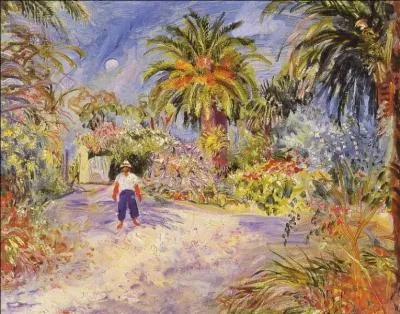 Voici la copie d'une toile de Charles Camoin . Elle reprsente un jardin dans une ville dont la gendarmerie est devenue clbre et o Vadim y attendit les 18 ans de sa  belle , native du village, avant de pouvoir l'pouser :