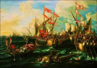Le 2 sept. -31 arrive la bataille d'Actium entre Octave et Marc-Antoine second par Cloptre qui finance la guerre. La bataille dcisive se droulera-t-elle sur mer ou sur terre ?