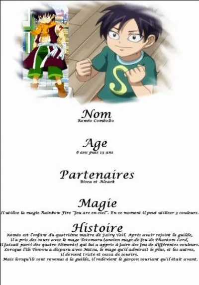 Romo a 6 ans puis, quel ge a-t-il ?