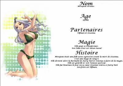 Avant la mort de Lisanna, comment Mirajane tait-elle ?