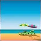 La plage ... nous allons tous les matins est  deux kilomtres de chez nous.