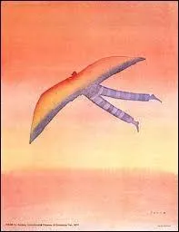 Octobre : Jean-Michel Folon, un dessinateur belge, a peint des bonshommes bleus qui s'envolent. De 1975 à 1983, on a pu les voir...