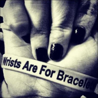 Qui a prononc cette magnifique citation ?  Wrist are for bracelets not for cutting 