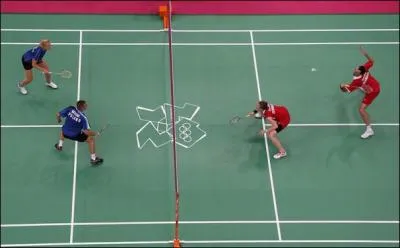 Un terrain de badminton est-il plus ou moins long qu'un terrain de basket ?