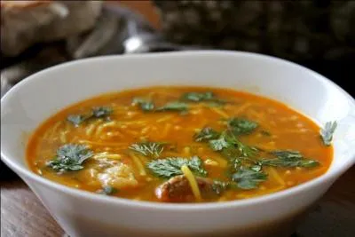 Quel est le nom de cette soupe traditionnellement consomme en Algrie, en Tunisie et en Libye ?